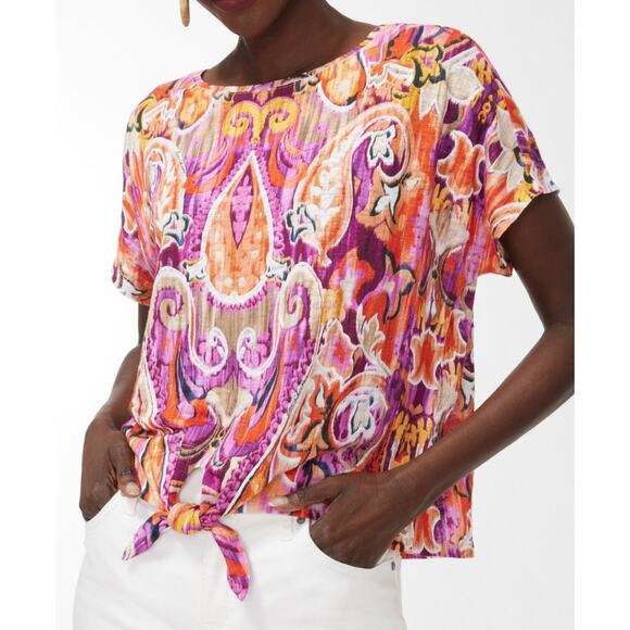 Chico’s Size XL Tennis Skort Linen Front Tie Shirt Set 40th Anniversary Chicos - Picture 3 of 15